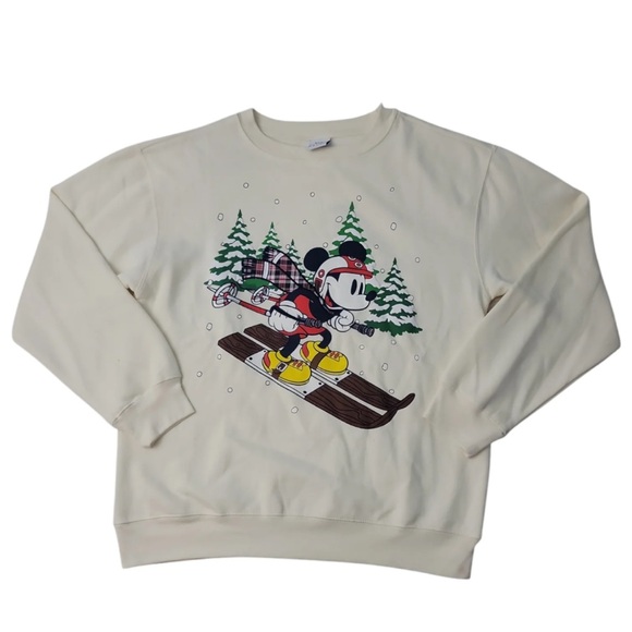 Disney Tops - Women’s Disney, Mickey Mouse sweatshirt size small new with Tag skiing 21 pits